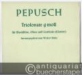 Triosonate g-Moll für Blockflöte, Oboe und Basso continuo (Klavier oder Cembalo) (= Edition Peters, Nr. 4556).