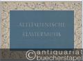 Altitalienische Klaviermusik.