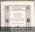 Lange-Album. 11 ausgewählte Klavierstücke (= Collection Litolff, Nr. 2637). Neuausgabe.