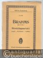 Streichquartett c-Moll - Ut mineur - C minor op. 51, No. 1 (= Edition Eulenburg, No. 240). Partitur.