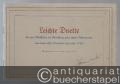 Leichte Duette für zwei Blockflöten im Gleichklang oder andere Instrumente aus einem alten Duettbuch (von etwa 1740) (= Bärenreiter-Ausgabe 862).