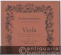 Orchesterstudien für alle Instrumente, Viola, Heft 9 (= Orchesterstudien für alle Instrumente. Eine Sammlung der wichtigsten Stellen aus Opern, Oratorien, Symphonien und anderen Werken).