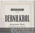 Konzertante Musik für Bratsche und Bläseroktett op. 6 (= Edition Breitkopf, Nr. 5796). Ausgabe für Bratsche und Klavier.