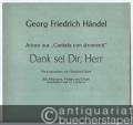 Dank sein Dir, Herr. Arioso aus "Cantata con stromenti". Für Altstimme, Violine und Orgel.