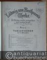 Musik (Bücher/Noten) » Noten/Partituren - Ludwig van Beethoven's Werke. Vollständige kritisch durchgesehene überall berechtigte Ausgabe. Serie 17. Variationen für das Pianoforte.