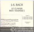 Le Clavier bien tempere I. Cahier D. Texte original (Urtext).