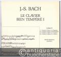 Le Clavier bien tempere I. Cahier E. Texte original (Urtext).