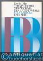 Thematisches Verzeichnis der Jugendwerke Bela Bartoks 1890 - 1904.