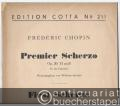 Premier Scherzo Op. 20. h-Moll für das Pianoforte (= Edition Cotta, No. 211).
