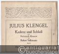 Kadenz und Schluß zum Violoncell-Konzert [a-Moll] von Robert Volkmann op. 33. Violoncello.