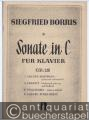 Sonate in C für Klavier op. 13.