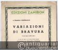 Variazioni di bravura (su di una corda sola) su temi del "Mose" di G. Rossini di Nicolo Paganini.