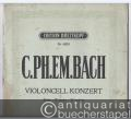 Violoncell-Konzert [Konzert B-Dur für Violoncell und Orchester]. Wotquenne-Katalog Nr. 171 (= Edition Breitkopf, Nr. 5628). Ausgabe für Viola da Gamba und Piano.