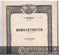 Mimoletnosti dlja fortepiano. Sotsch. 22 [Flüchtige Visionen, Op. 22].
