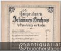 Ungarische Tänze, Heft I u. II (Nr. 1-5, 6-10) (= Compositionen von Johannes Brahms für Pianoforte zu vier Händen).
