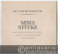Spielstücke. Zwölf Originalstücke für Klavier aus dem 17. und 18. Jahrhundert (= Aus dem Barock).