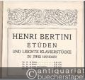 Klavierstücke zu zwei Händen von Bertini, Beethoven und Gade (Breitkopf u. Peters).