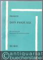 Don Pasquale. Komische Oper in drei Akten (= Edition Ricordi). Klavierauszug mit deutschem u. italienischem Text.