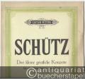 Drei kleine geistliche Konzerte für eine Singstimme mit Begleitung der Orgel (Harmonium) oder des Klaviers (= Edition Peters, Nr. 3785).