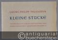 Kleine Stücke für zwei Blockflöten im Quintabstand oder andere Instrumente (= Bärenreiter-Ausgabe 865).