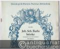 Joh. Sebastian Bachs Werke herausgegeben von der Bach-Gesellschaft. Für Orchester, Nr. 3, Ouvertüre in D-Dur (= Breitkopf & Härtels Partitur-Bibliothek, Nr. 2703).
