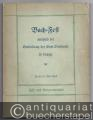 Bach-Fest anläßlich der Enthüllung des Bach-Denkmals in Leipzig. 16. bis 18. Mai 1908. Fest- und Programmbuch.