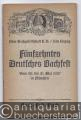 Fünfzehntes Deutsches Bachfest. Vom 28. bis 31. Mai 1927 in München. Bach-Fest-Buch.