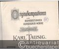 Originalkompositionen und Bearbeitungen klassischer Werke für Pianoforte von Karl Tausig. 1.-3. Band in 1 Band.