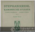 Kanonische Studien / Etudes canoniques / Canonic studies Op. 38 (= Universal-Edition Nr. 7399). Piano solo.