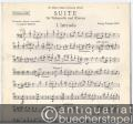 Suite (1957) für Violoncello und Klavier (= Collection Litolff, Nr. 5229). NUR DIE VLC-STIMME.