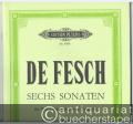 Sechs Sonaten für Violoncello und bezifferten Bass. Opus VIII (= Edition Peters, Nr. 4989).