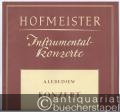 Konzert für Tuba und Klavier (= Hofmeister, Nr. 1430).
