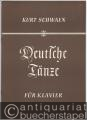 Deutsche Tänze für Klavier.