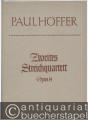 Zweites Streichquartett Opus 14. Stimmen.