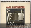 Fragmente. Eine Auswahl der beliebtesten Melodien bekannter Meister für Harmonium solo, leicht bis mittelschwer (= Ausgabe Portius).