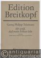 Ich weiß, daß mein Erlöser lebt. Kantate (früher J. S. Bach zugeschrieben) (= Edition Breitkopf, Nr. 7160). Klavierauszug.