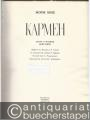 Musik (Bücher/Noten) » Noten/Partituren - Carmen. Opera v tschetyrech dejstviach / Opera en quattre Actes. Klavierauszug.