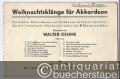 Weihnachtsklänge für Akkordeon. Für kleine Akkordeons von 12 Bässen aufwärts spielbar; die mit * versehenen Stücke sind schon auf 8 Bässen spielbar.