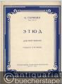 Etjud dlja fortepiano (1894). Sotsch. 8 No. 11 [Etüde für Klavier. Op. 8, Nr. 11].