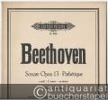 Sonate Op. 13 Pathetique c moll / C minor / ut mineur (= Edition Peters, Nr. 4008). Klavier zu 2 Händen.