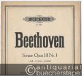 Sonate Op. 10 Nr. 1 c moll / C minor / ut mineur (= Edition Peters, Nr. 4005). Klavier zu 2 Händen.