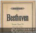 Sonate Op. 79 G dur / G major / sol majeur (= Edition Peters, Nr. 4025). Klavier zu 2 Händen.