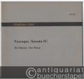 Passages (Sonata IV) für Klavier / for Piano (1962) (= Edition Gerig, 620).