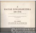 A Magyar Zongoramuzsika 100 Eve (A Verbunkostol Bartok "Kossuth"-Jaig). Magyar Szerzok Zongoradarabjainak Gyüjtemenye.