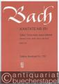 Kantate Nr. 151. Süßer Trost, mein Jesus kömmt / Blessed morn, when Jesus born BWV 151 (= Edition Breitkopf Nr. 7151). Klavierauszug.