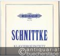 Quintett für Klavier, zwei Violinen, Viola und Violoncello (1972/76) (= Edition Peters, Nr. 5791). Partitur.