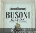 Sonatina In Diem Nativitatis Christi MCMXVII [1917] (= Edition Breitkopf, Nr. 5071). Klavier zu zwei Händen.