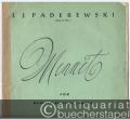 Menuet für Klavier zu zwei Händen Op. 14 No. 1.
