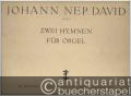 Zwei Hymnen: Pange Lingua - Veni Creator für Orgel (1928).