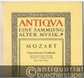 Concerti per Cembalo nach Sonaten von Joh. Chr. Bach für Klavier, 2 Violinen und Baß (Violoncello): Nr. 2 in G-Dur (= Edition Schott, Nr. 1602). Partitur und 3 Stimmen.